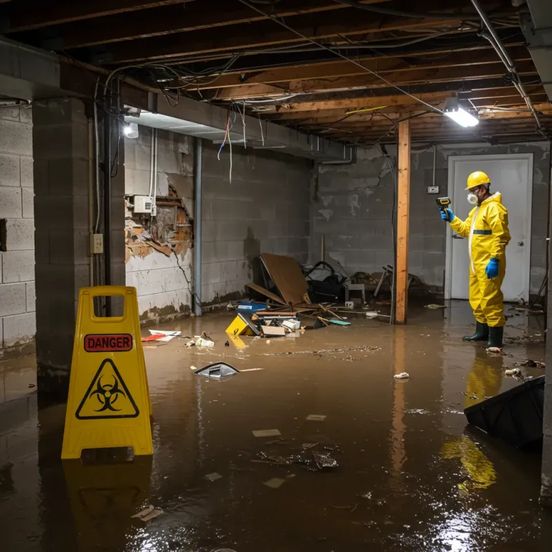 Flooded Basement Electrical Hazard in Berry, AL Property